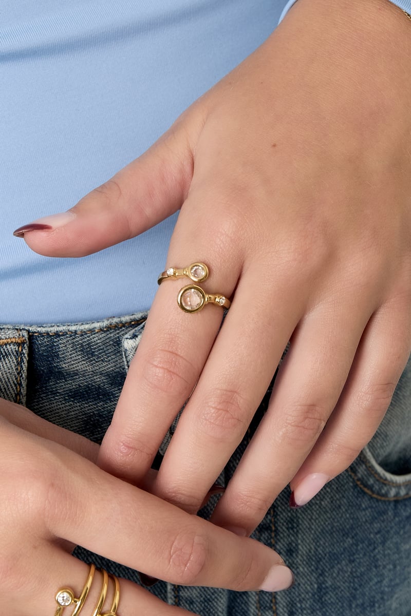 Roestvrijstalen minimalistische ringen cirkel Casual Dagelijks Eenvoudig Serie Dames sieraden
