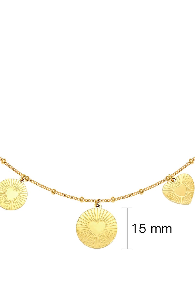 Ketting Locked in Love Goud kleur Stainless Steel