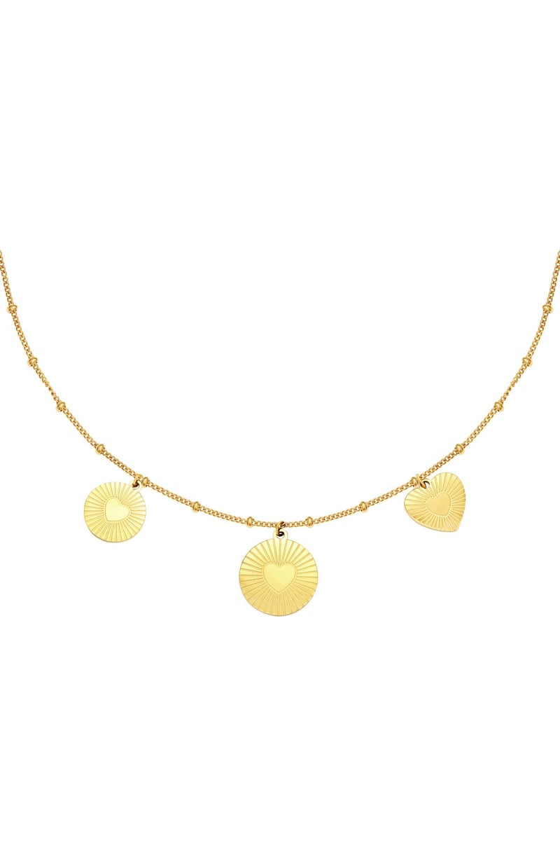 Ketting Locked in Love Goud kleur Stainless Steel