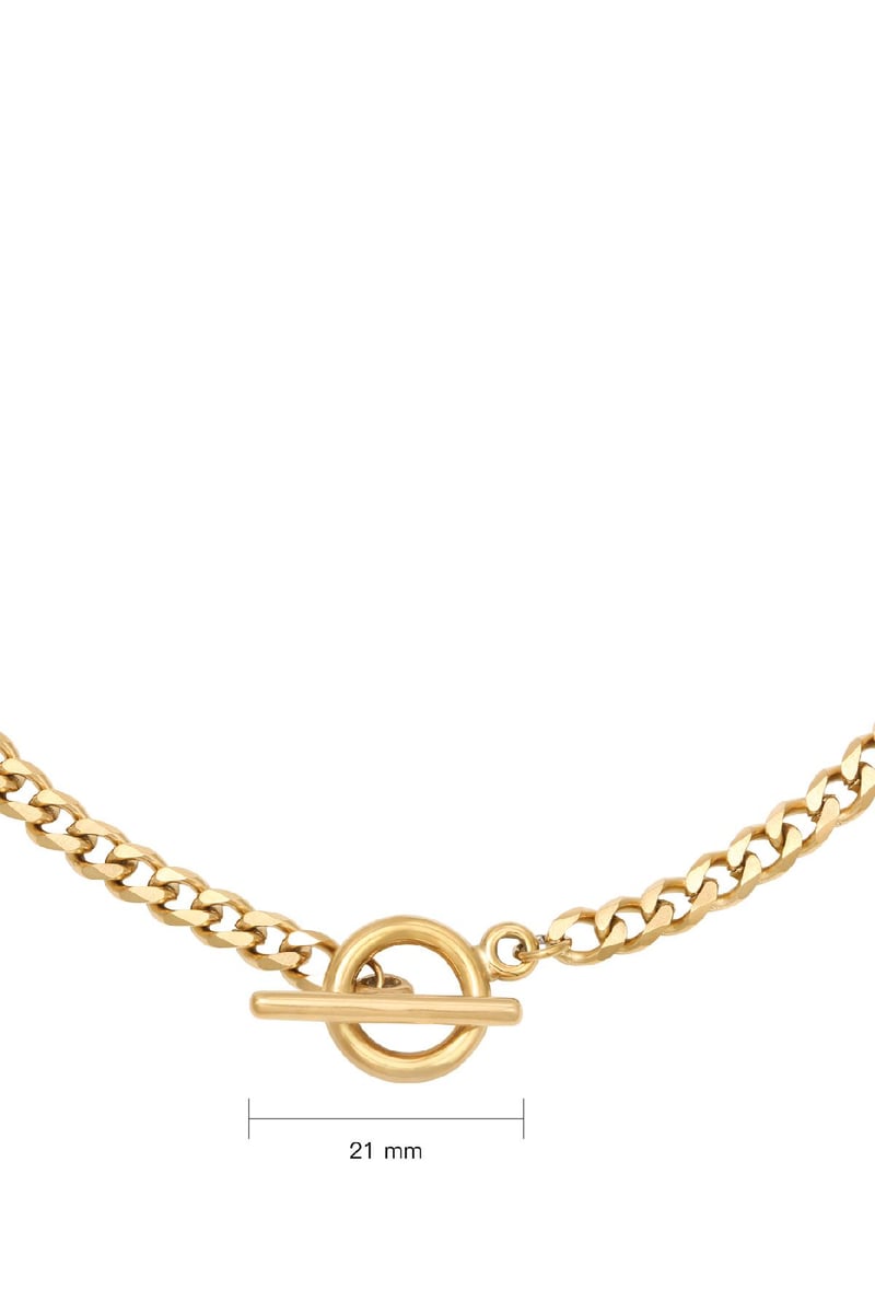 Ketting Chain Sanya Goud kleur Stainless Steel
