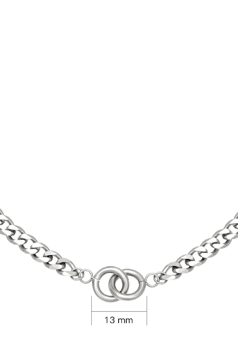 Ketting Intertwined Zilver Stainless Steel