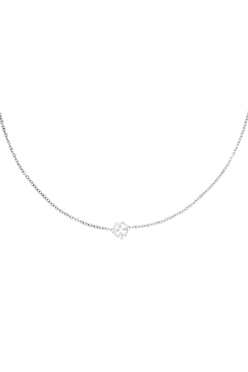 Ketting open klaver Goud kleur Stainless Steel