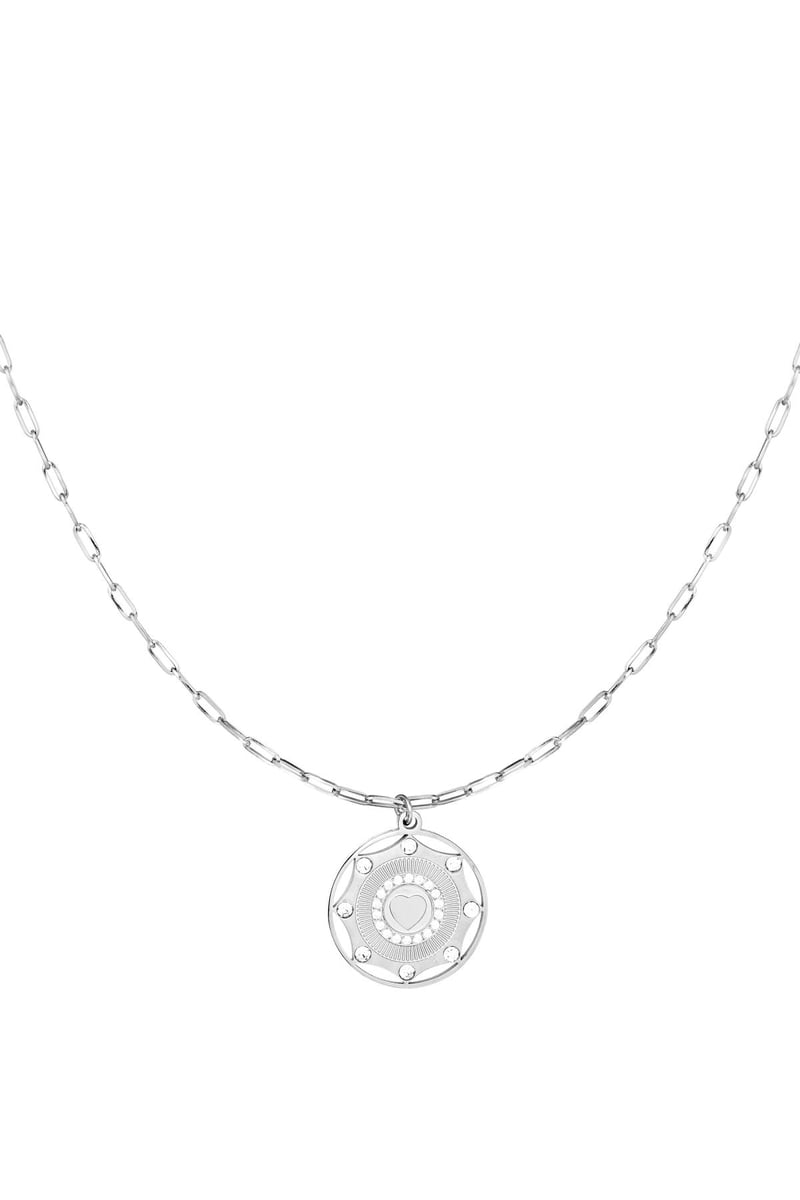 Roestvrijstalen ketting hart amulet Goud kleur Stainless Steel