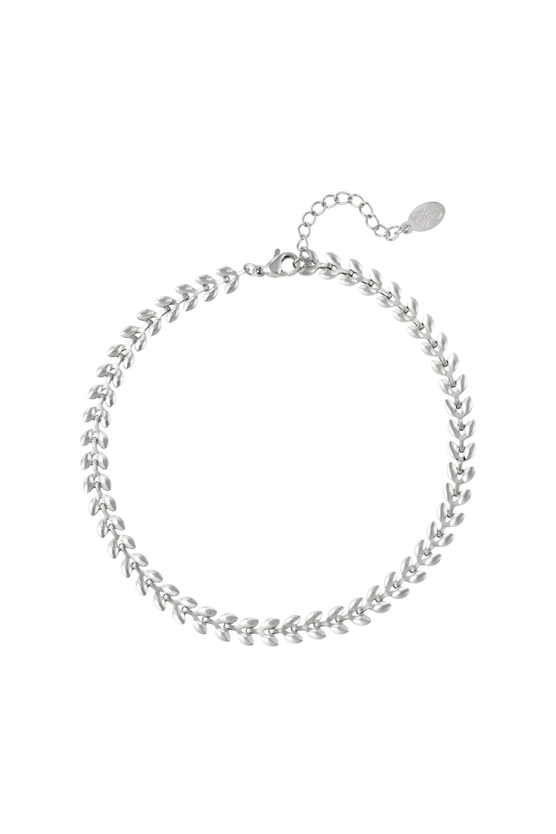 Enkelbandje bladeren Goud kleur Stainless Steel