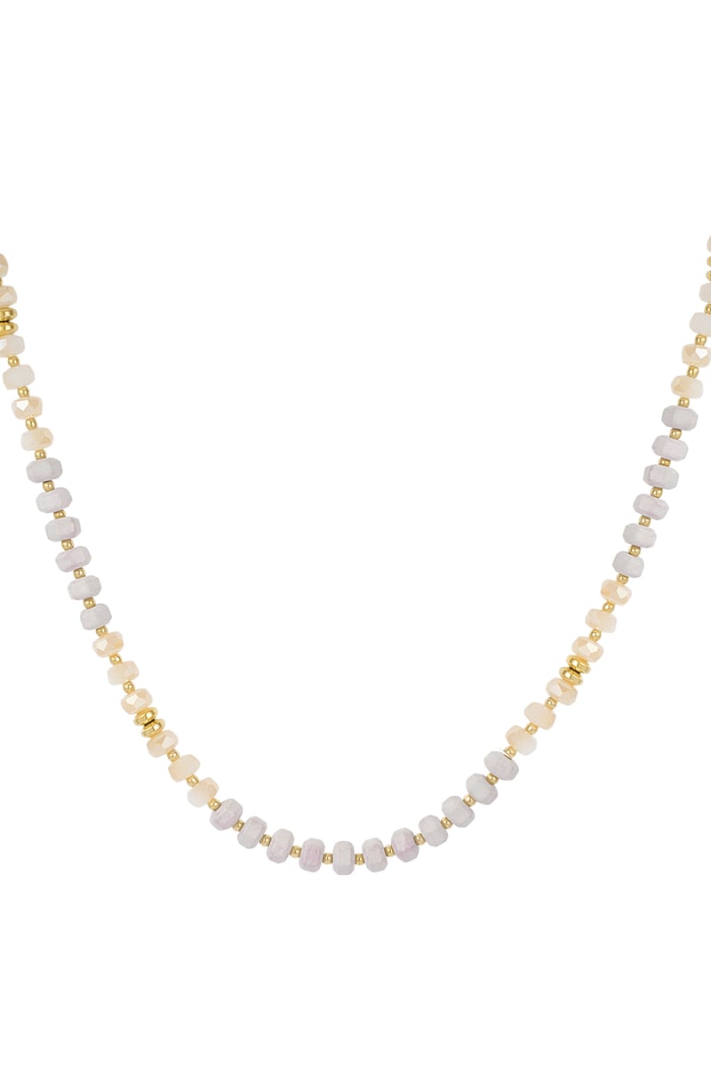 Ketting natuursteen all over - mint