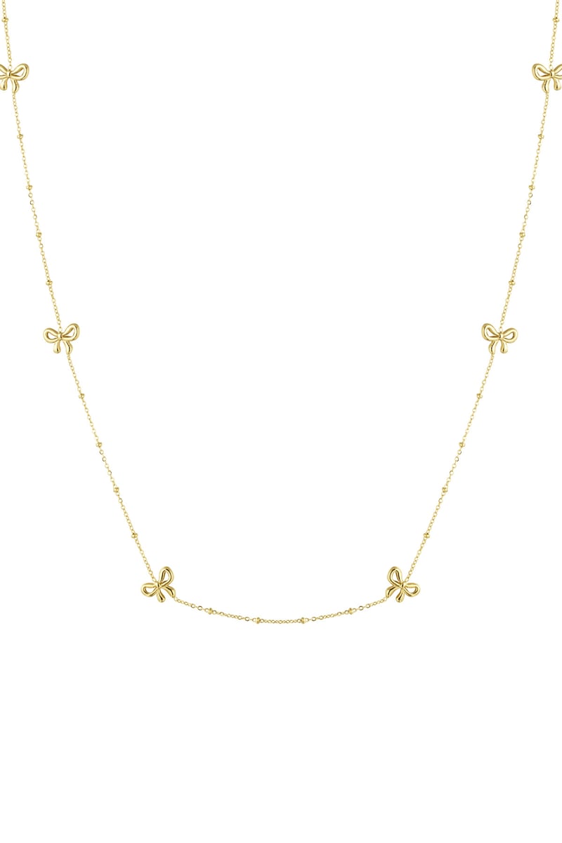 lange ketting met strikjes