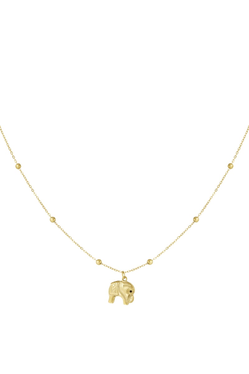 elephant charm ketting