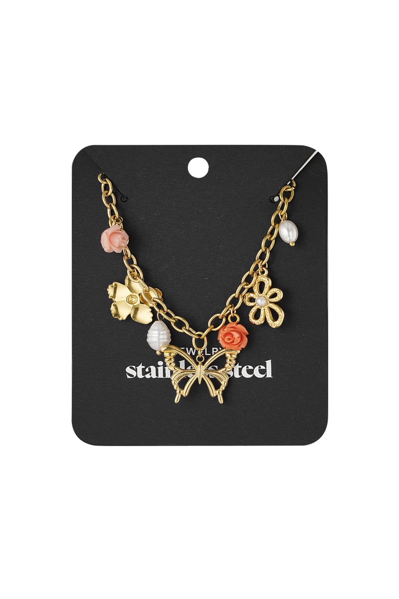 Cheerful charms ketting  -Goud kleur