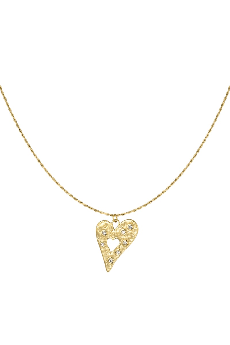 sparkling heart ketting