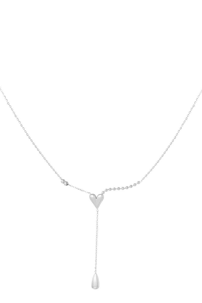 heart drop ketting
