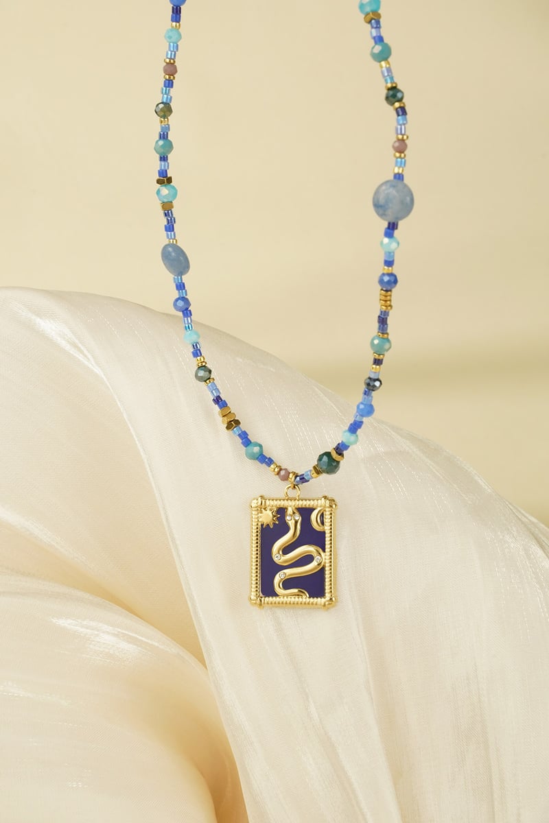 Ketting snake story - Blauw