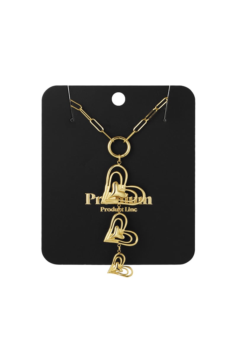 heart trio ketting