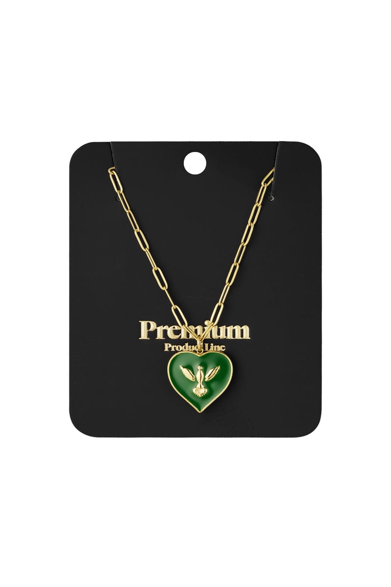 ketting hart met vogel