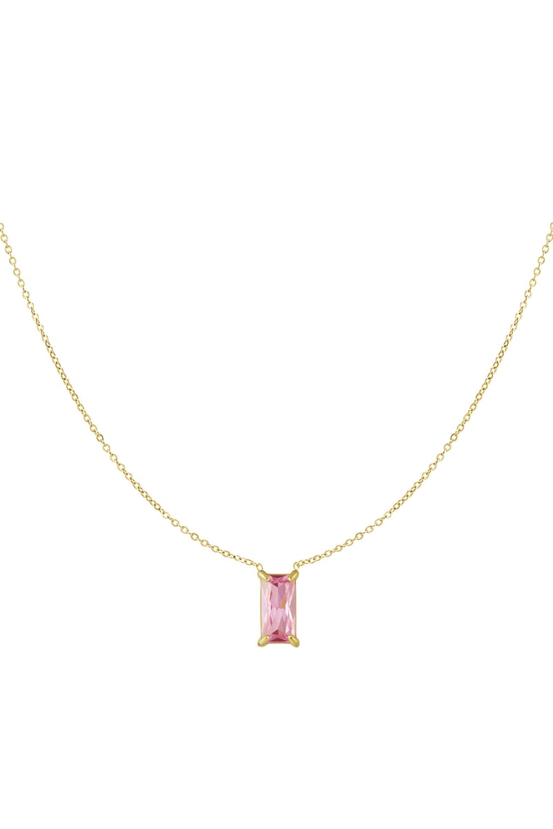 sleek sparkle ketting - roze &
