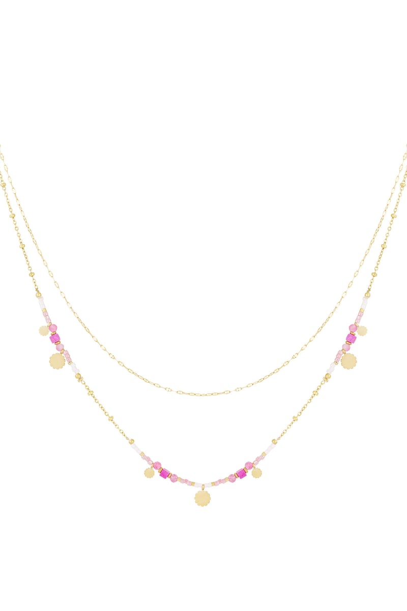 ketting pink charms