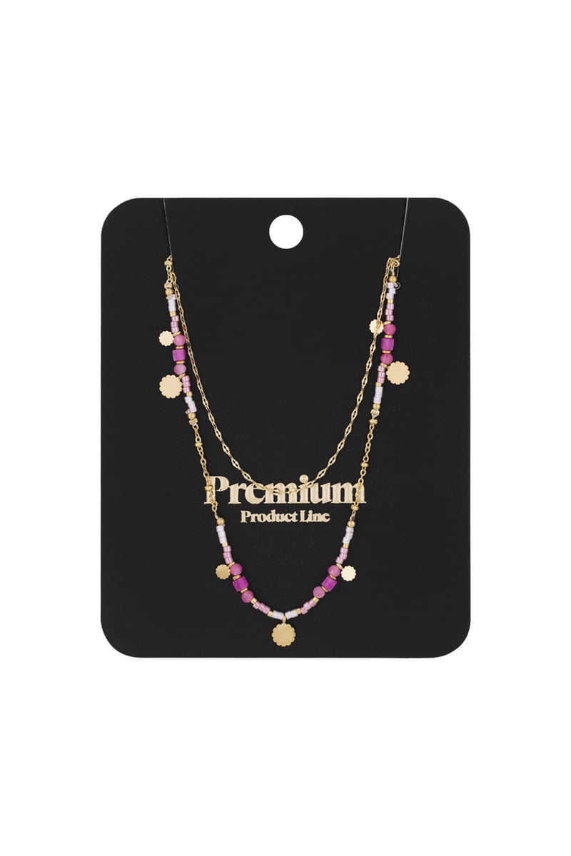 ketting pink charms