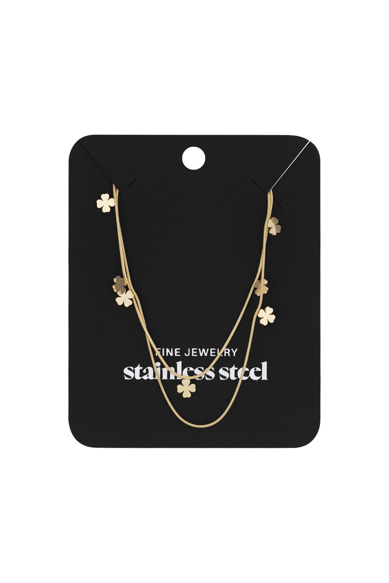 dubbele klaver ketting