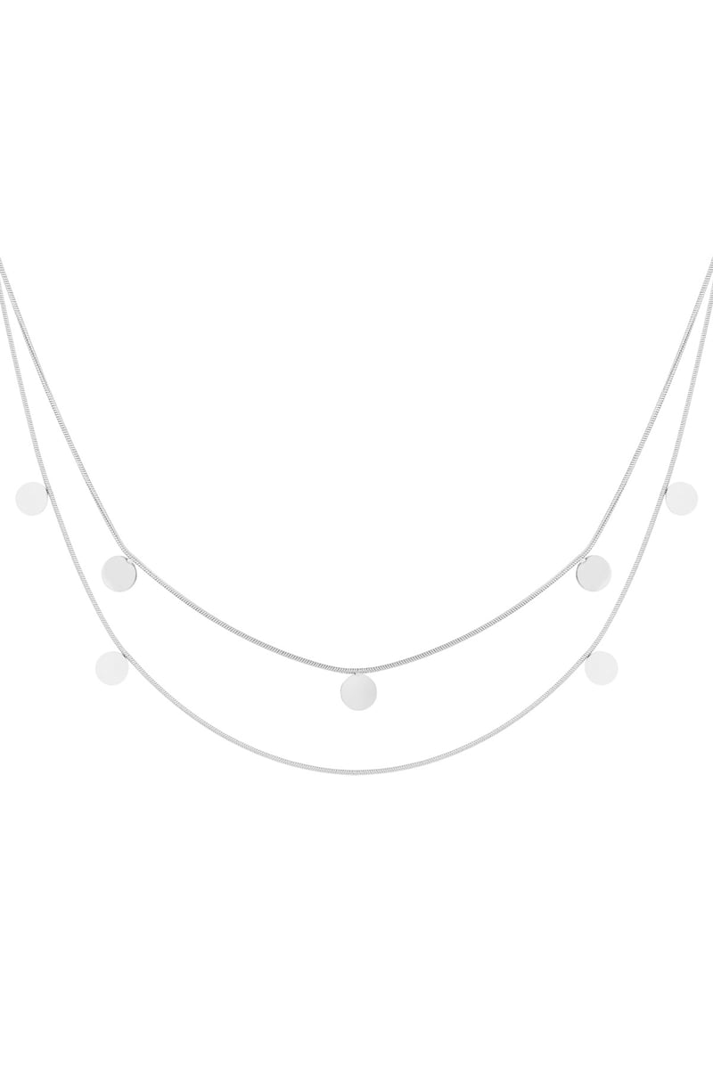 Dubbele ketting munten - Goudkleur