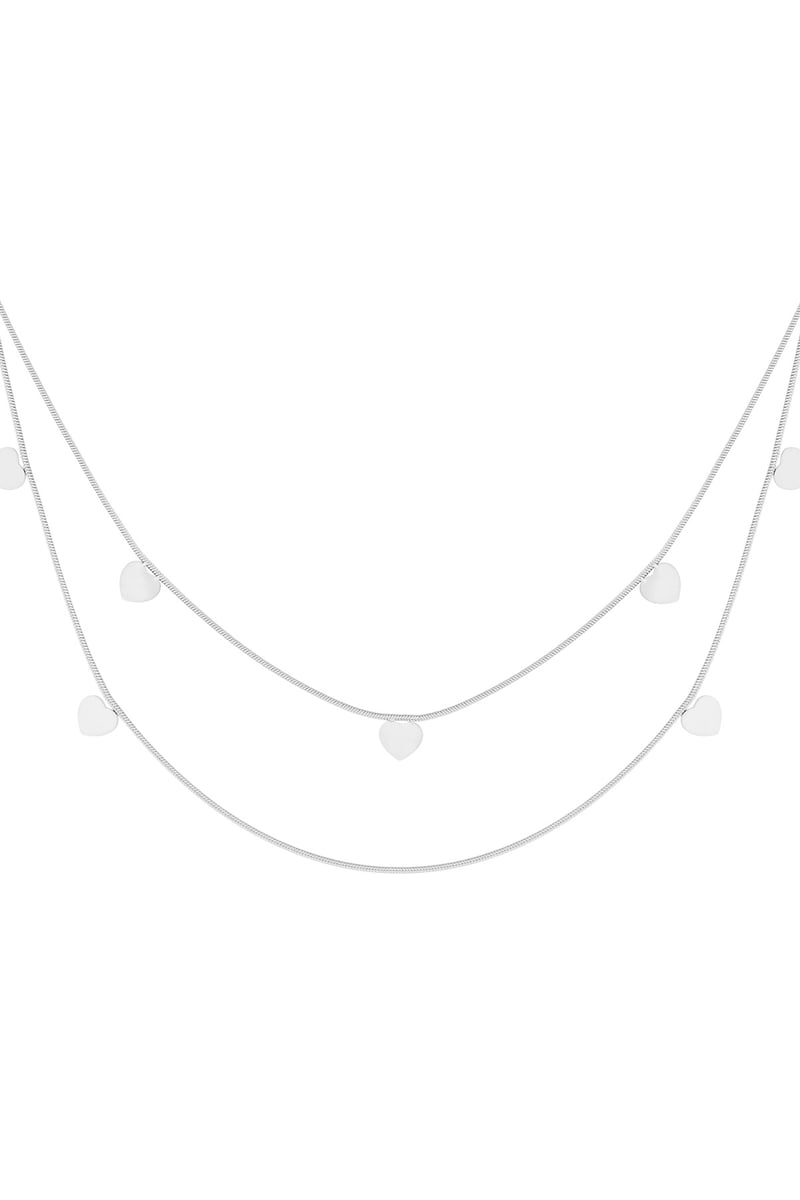 dubbele hart ketting