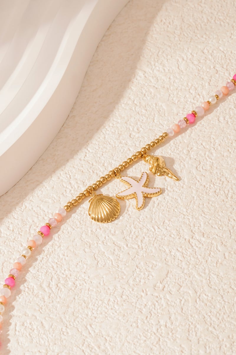 ketting pink sea babe - roze