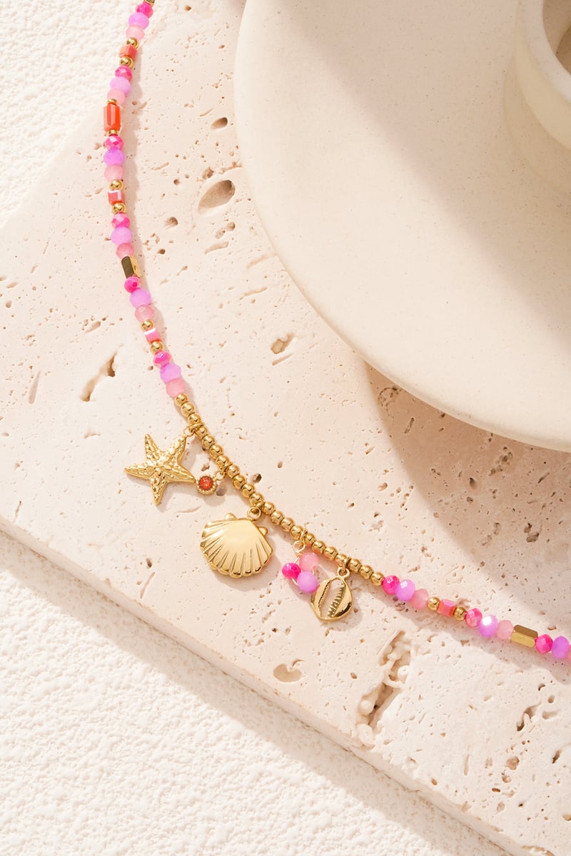 Queen of the sea Ketting - Fuchsia