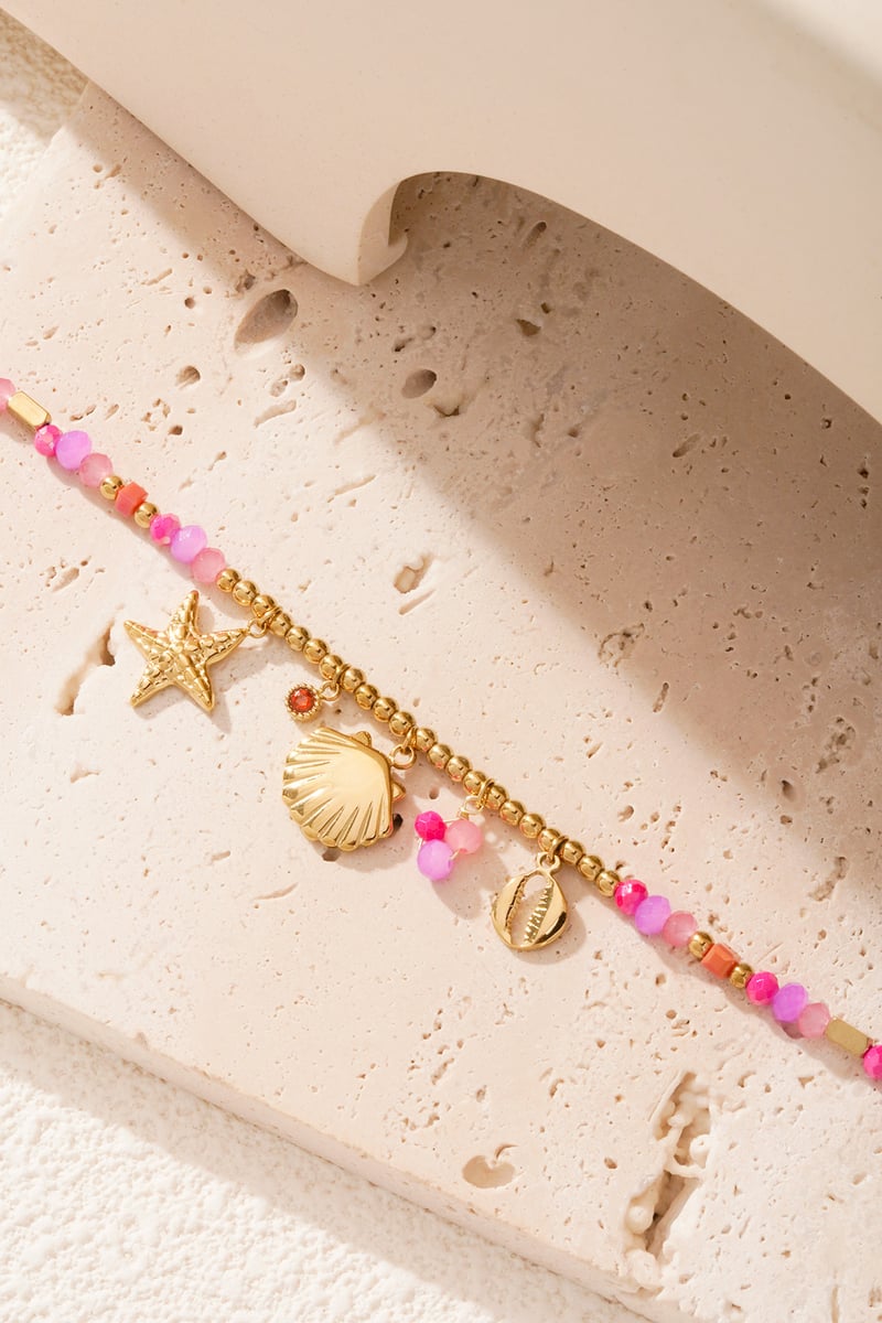 Queen of the sea Ketting - Fuchsia