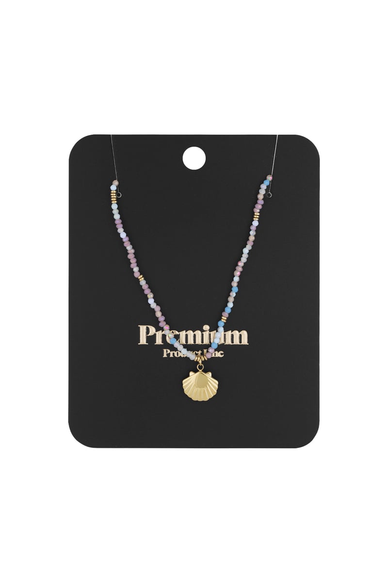 Kleurvolle schelp Ketting - Blue Gold