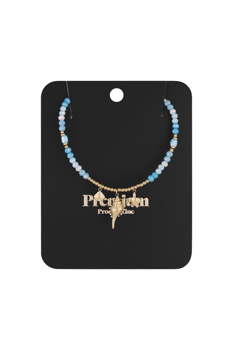 ketting shell show - blauw