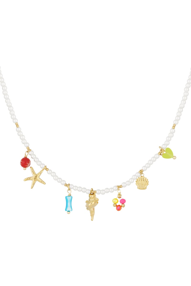 Kleurvolle Ketting - White Gold