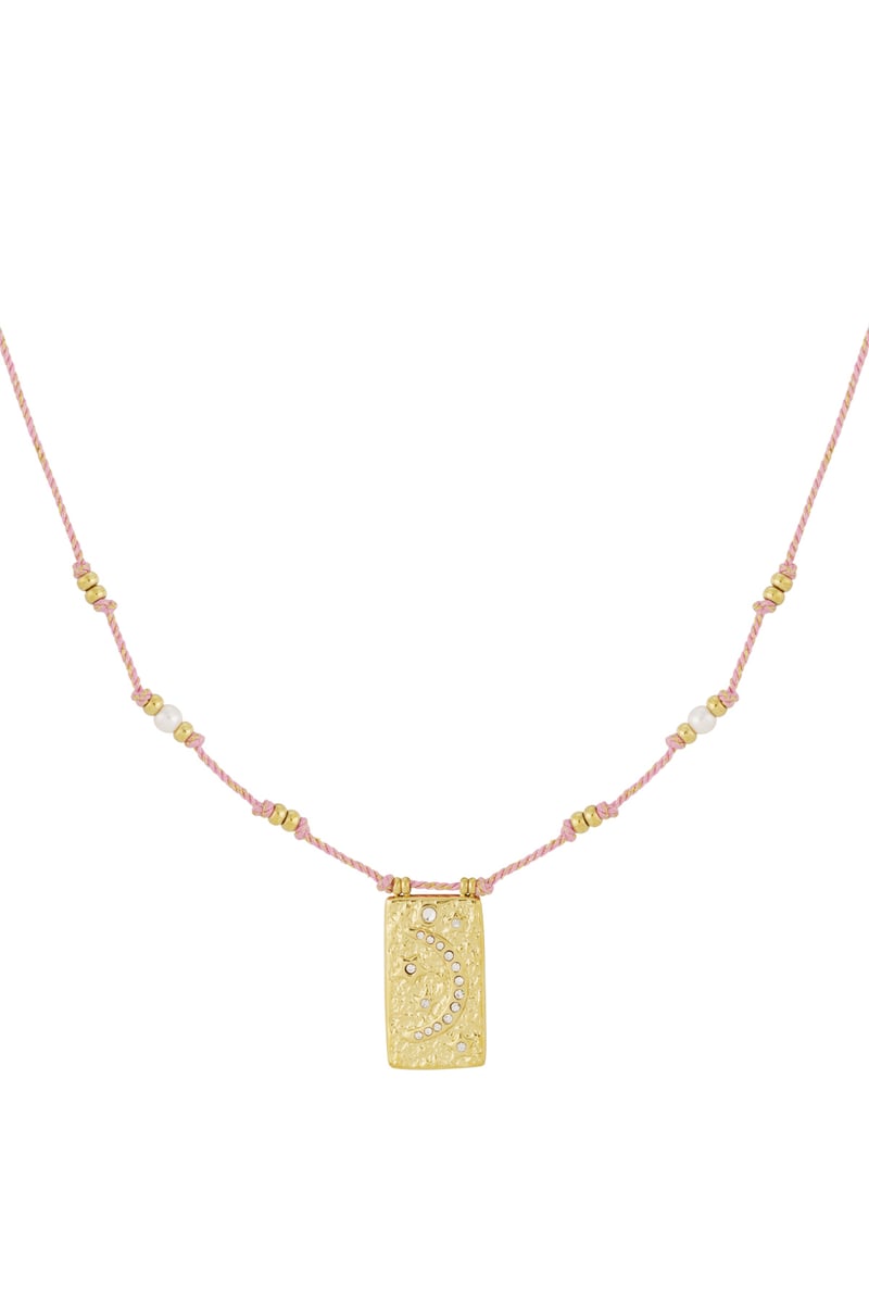 moony ketting - oranje &