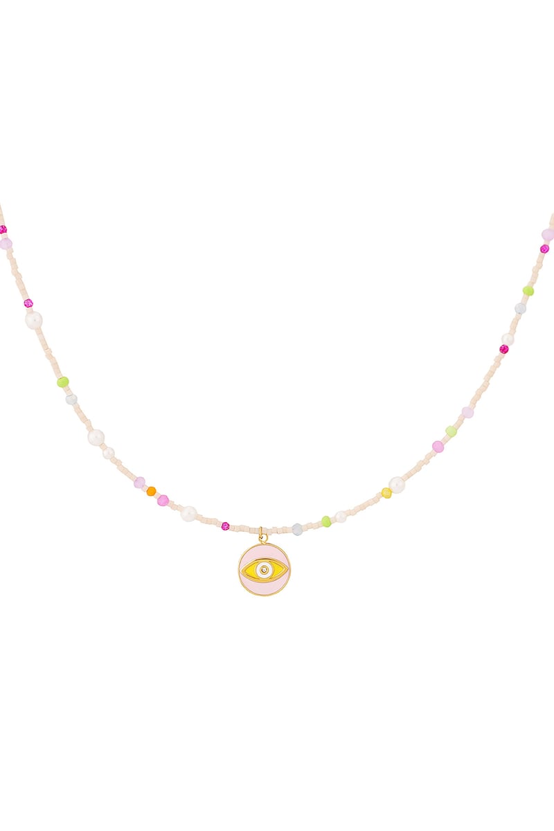 All eyes on you Ketting - Roze multi
