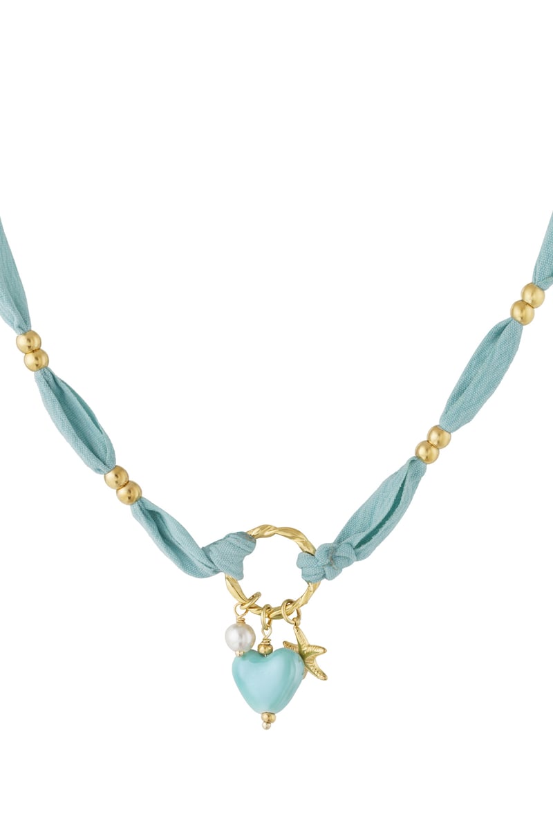 Flower Ketting - Licht blauw