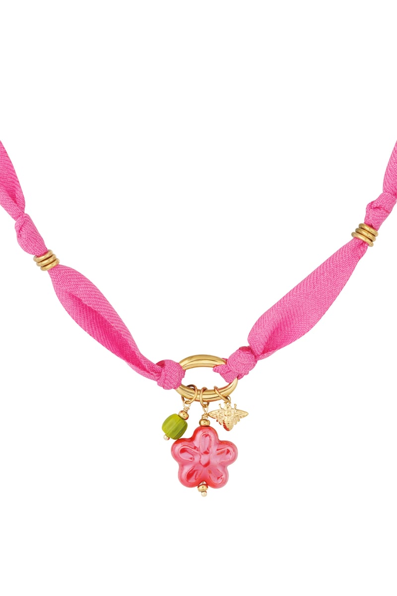 Flower Ketting - Fuchsia