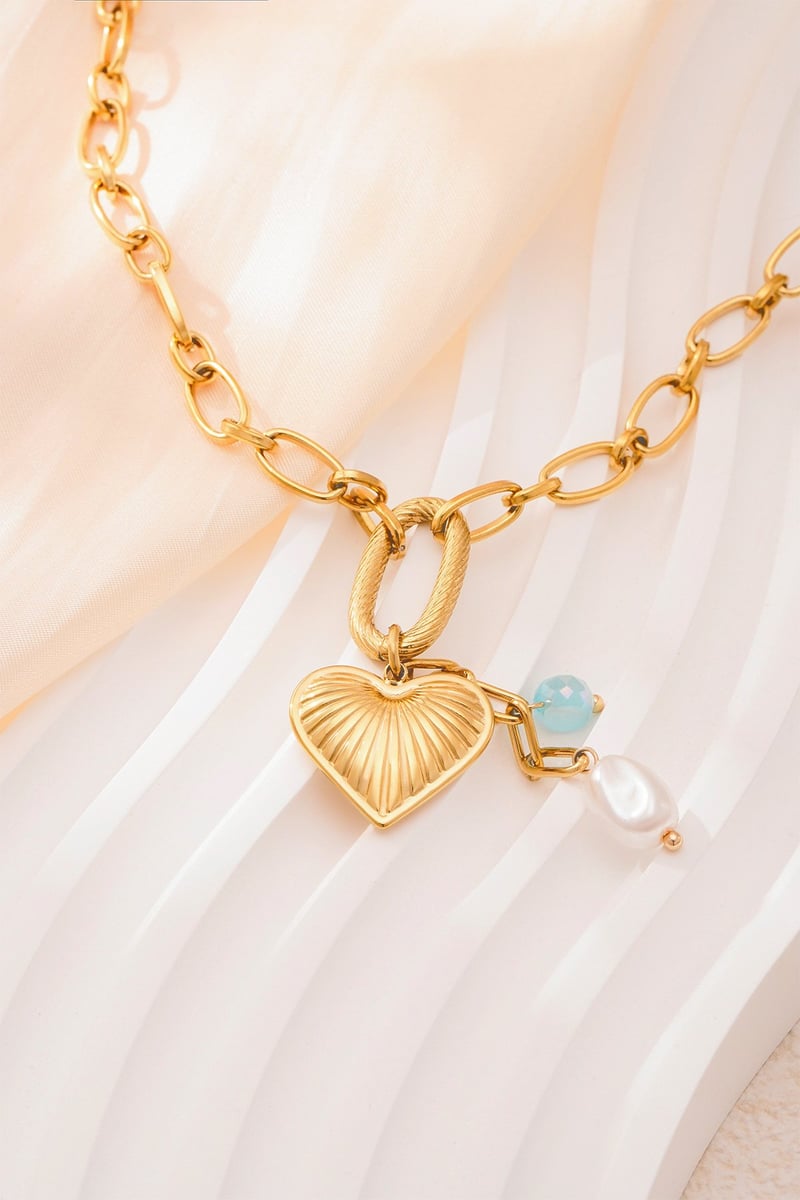 heart glow ketting