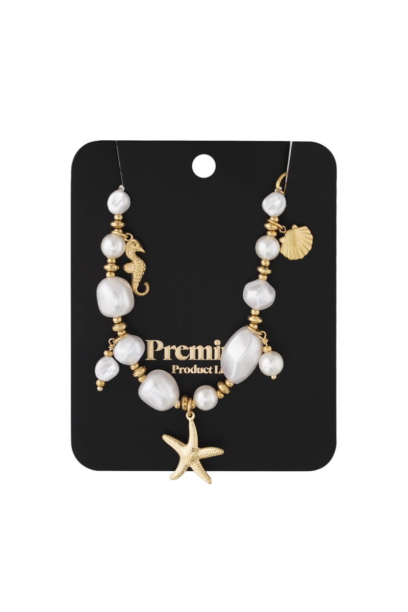 Marine Organism Ketting - Goudkleur