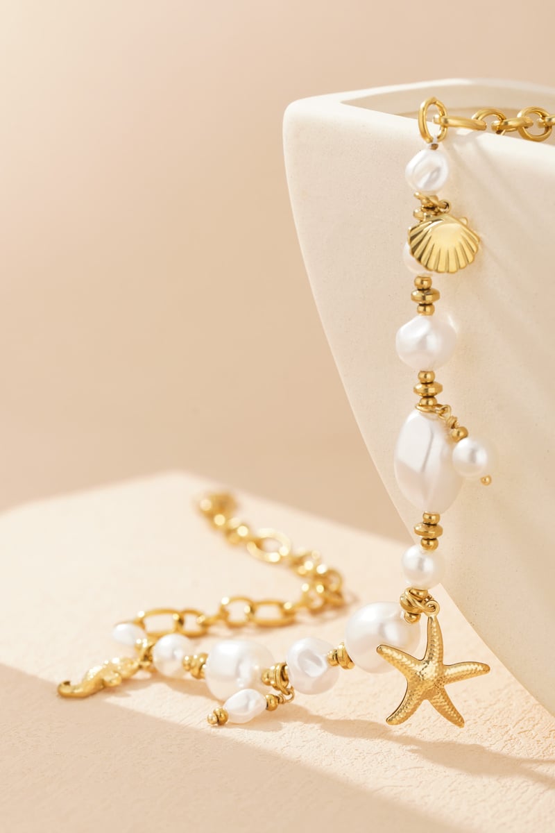 Marine Organism Ketting - Goudkleur