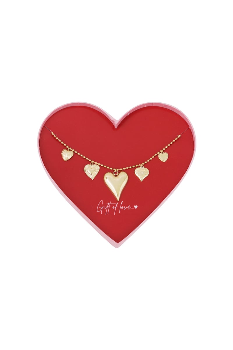 gift of love stainless steel loved ketting