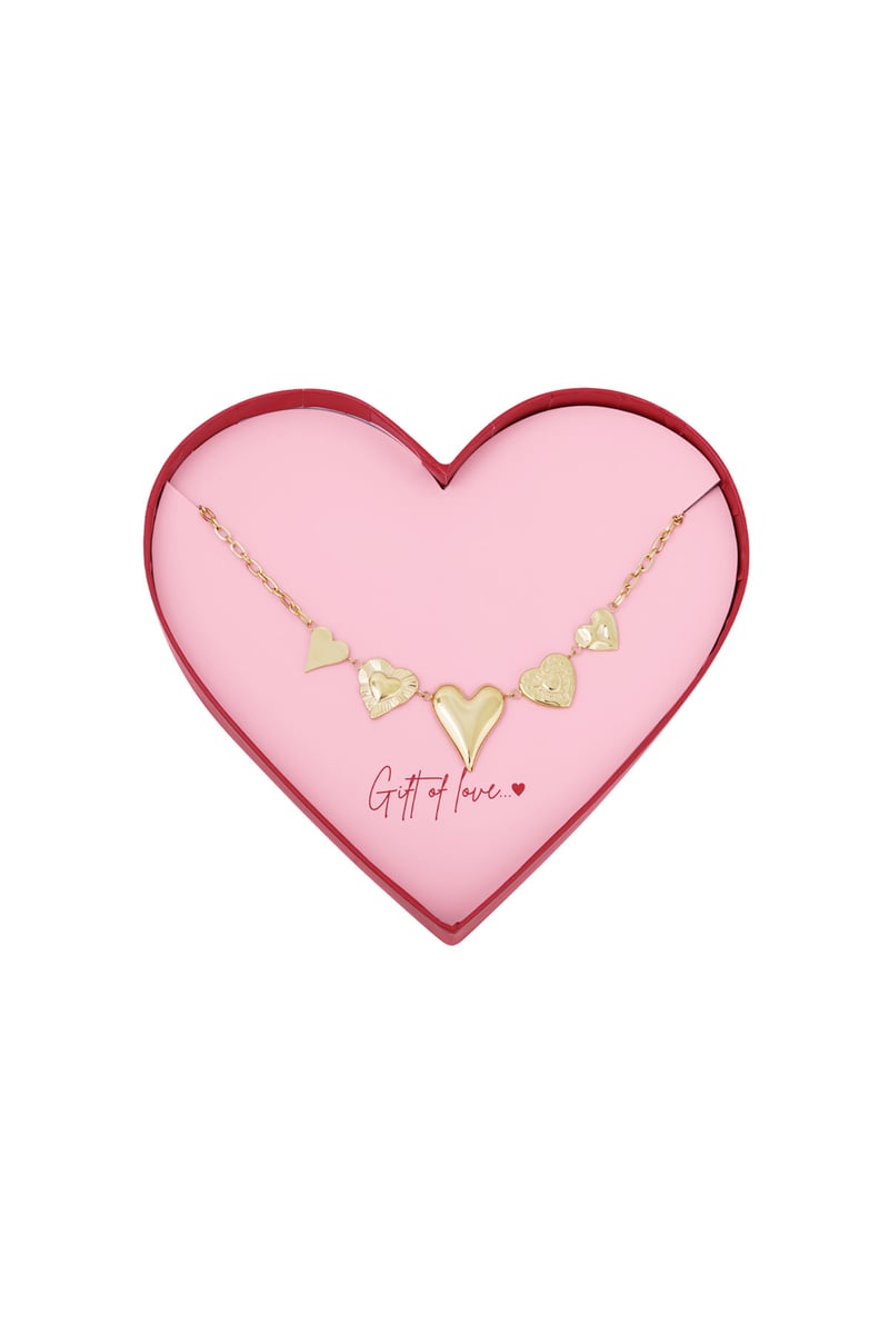 gift of love stainless steel love ketting