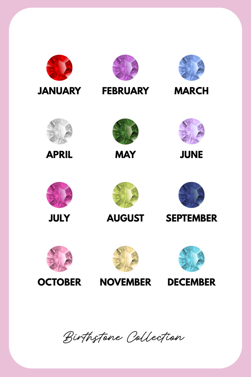 Geboortesteen oorbel