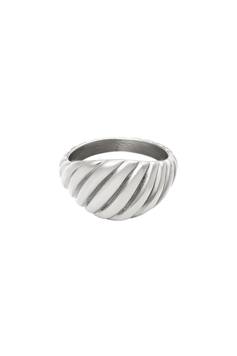 Baquette ring Goud kleur Stainless Steel 16