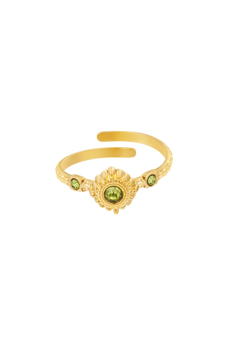 Ring magic steentjes - groen