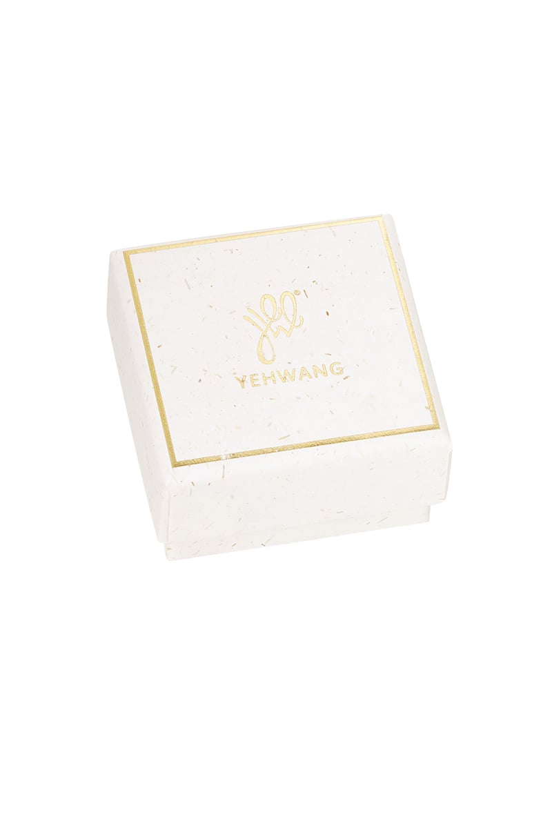 Ring basic met steen - Goud kleur - 16