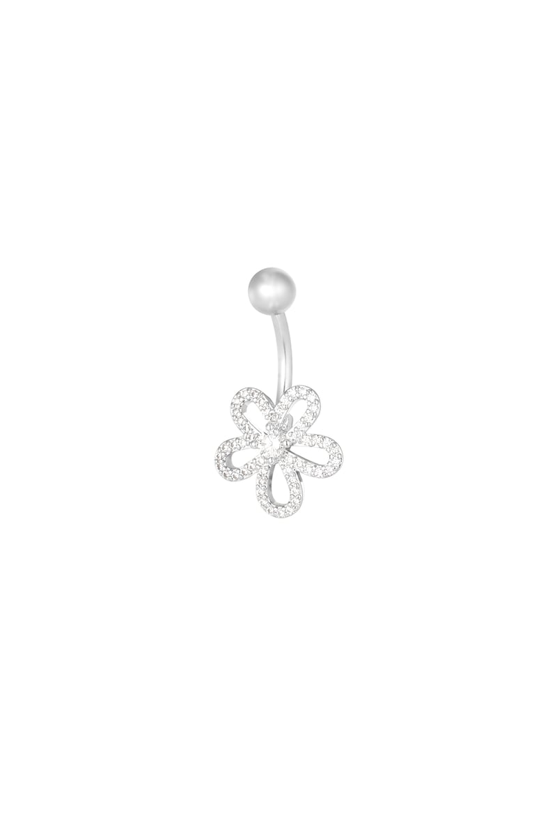 navelpiercing charmed flower