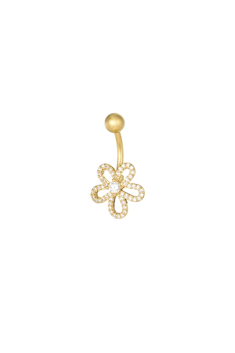 navelpiercing charmed flower