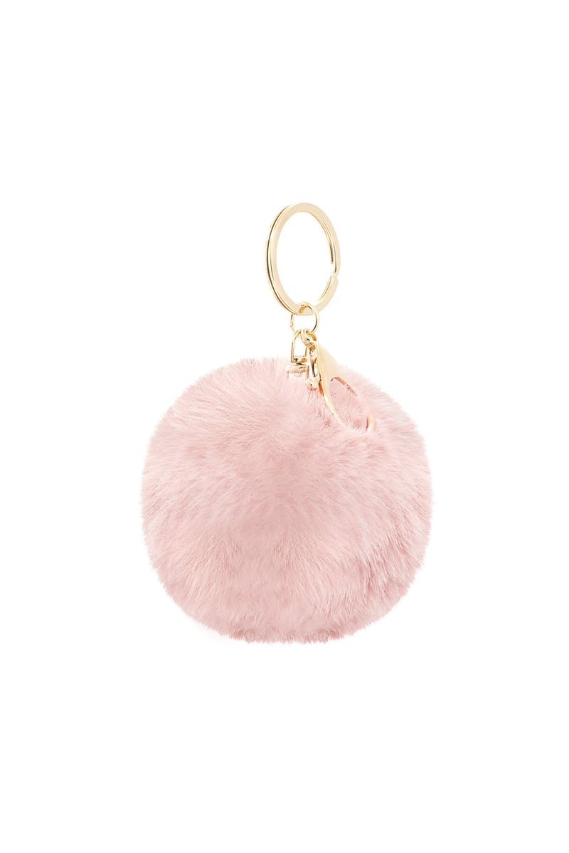 sleutelhanger puffy bal - roze 