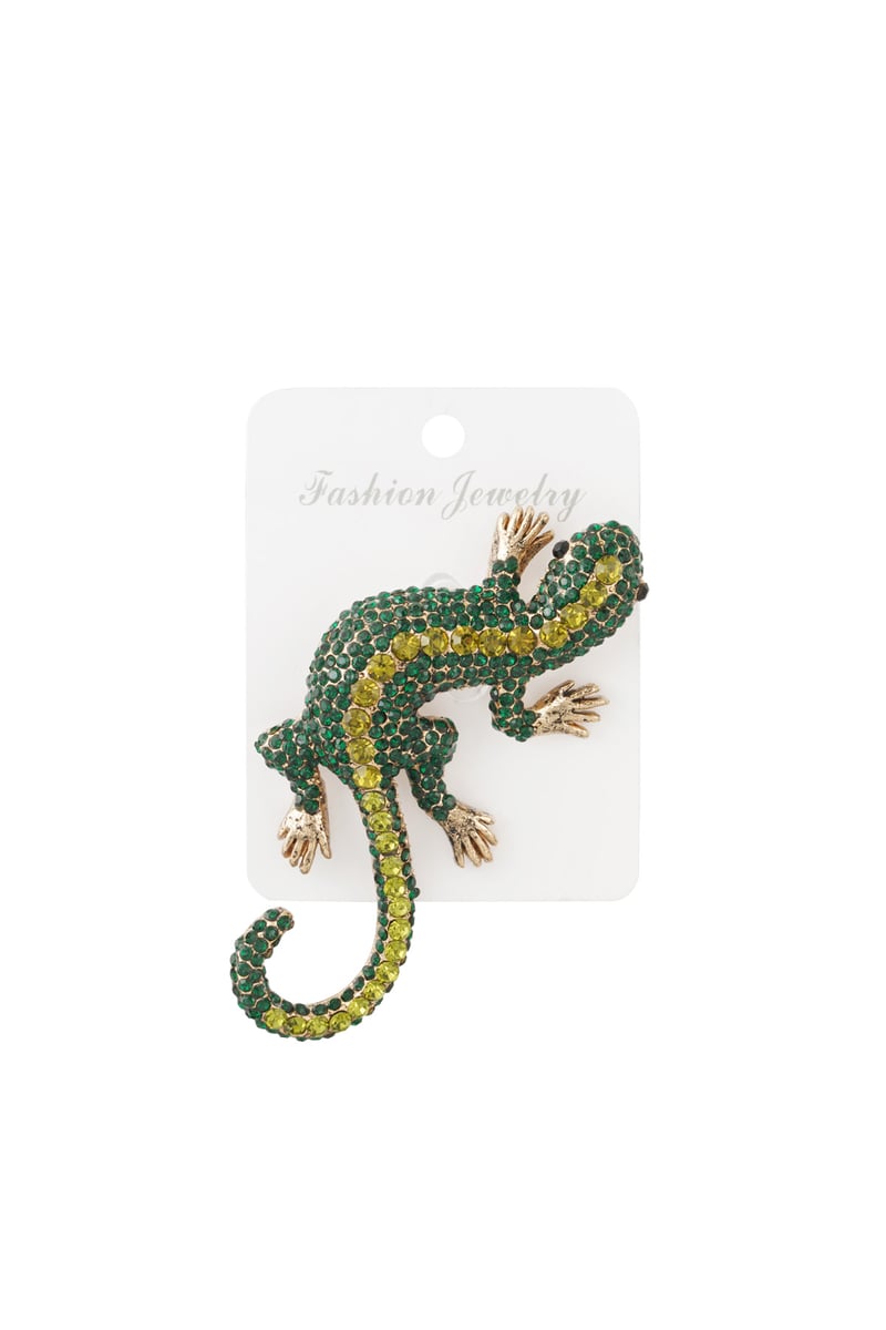 Salamander Brooche - Fuchsia