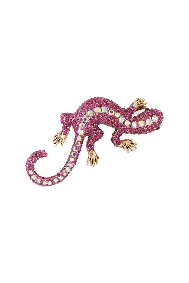 Salamander Brooche - Fuchsia