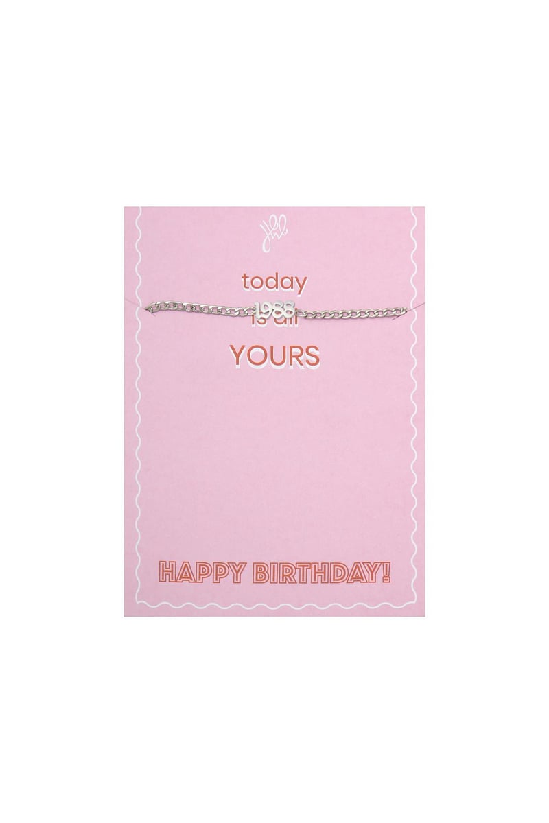 Armband Today Is Yours - 1986 Zilver Stainless Steel