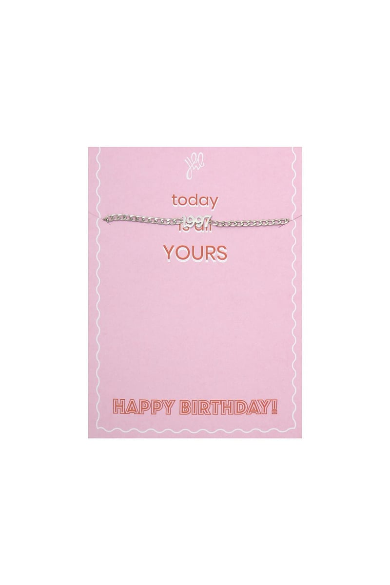 Armband Today Is Yours - 1986 Zilver Stainless Steel