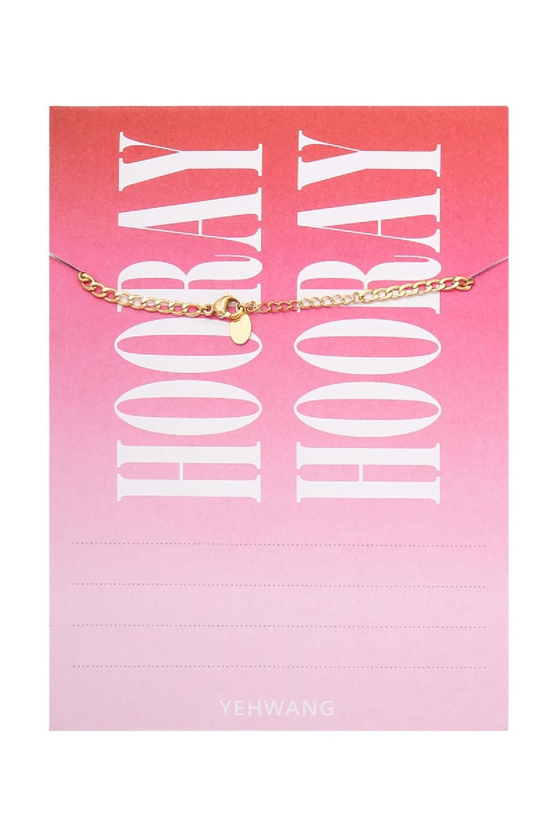 Armband It's Your Day - 1985 Goud kleur Stainless Steel